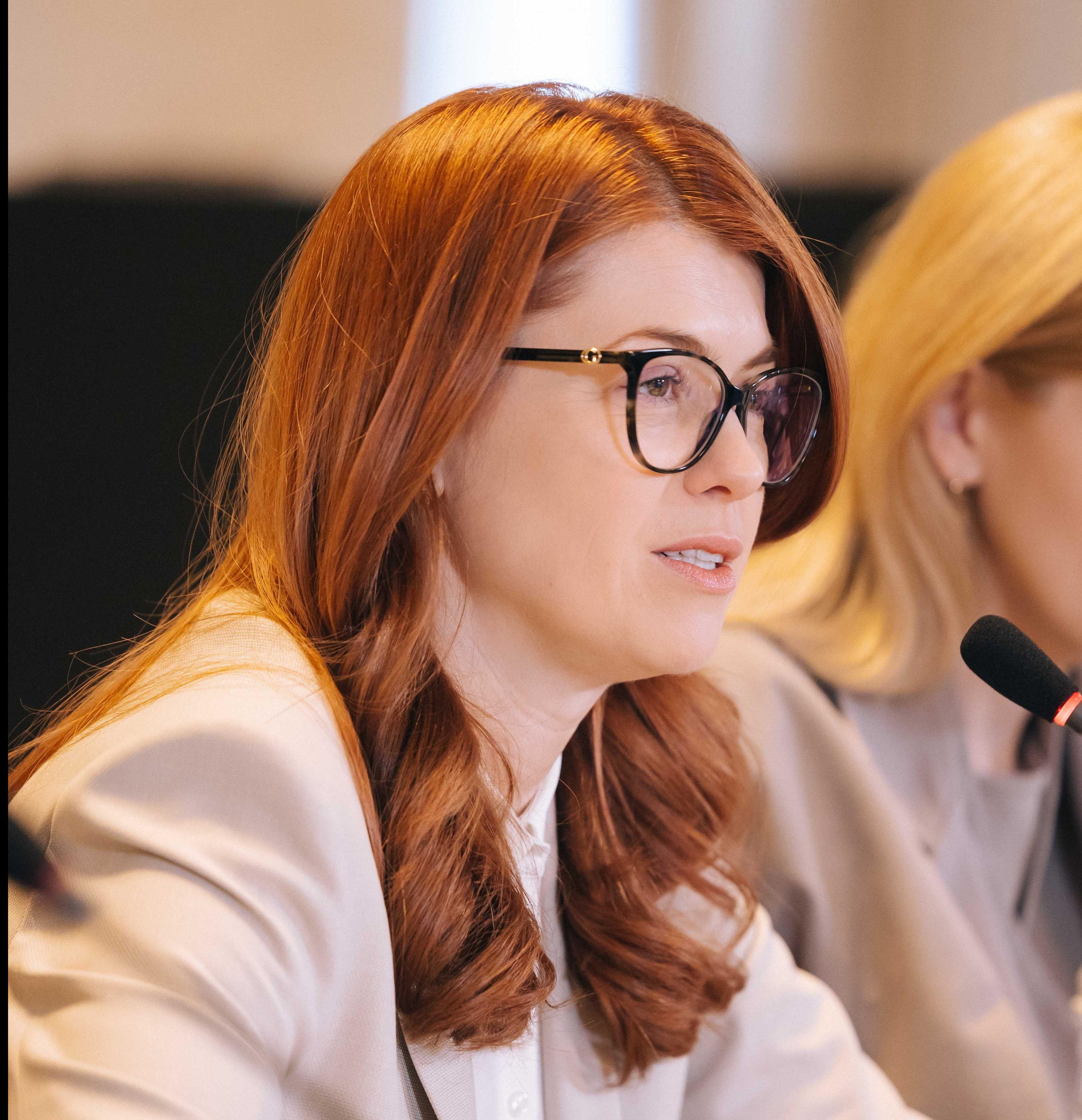 На фото перша заступниця Міністра соціальної політики, сім"ї  та єдності Людмила Шемелинець під час заходу